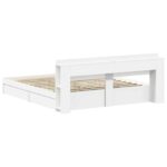 vidaXL Rám postele so skladom Biela 180 x 200 cm Kompozitné drevo – Obrázok 6