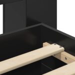 vidaXL Rám postele so skladom Čierna 75 x 190 cm Kompozitné drevo – Obrázok 8
