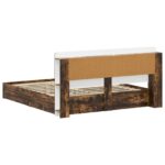 vidaXL Rám postele so skladom Dymový dub 180 x 200 cm Kompozitné drevo – Obrázok 6