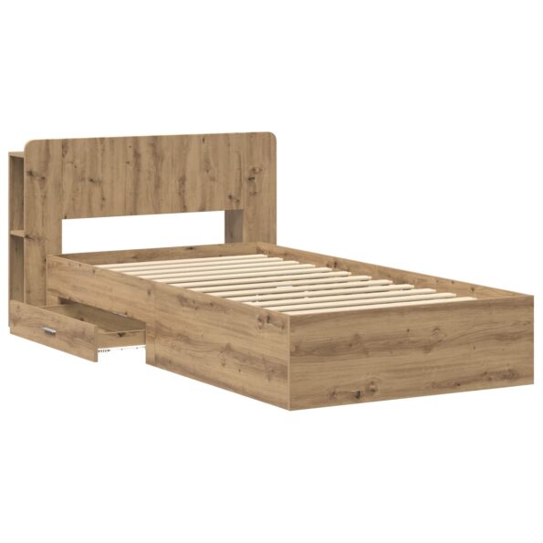 vidaXL Rám postele so skladom Dub artisan 80 x 200 cm Kompozitné drevo – Obrázok 4