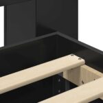 vidaXL Rám postele so skladom Čierna 75 x 190 cm Kompozitné drevo – Obrázok 8