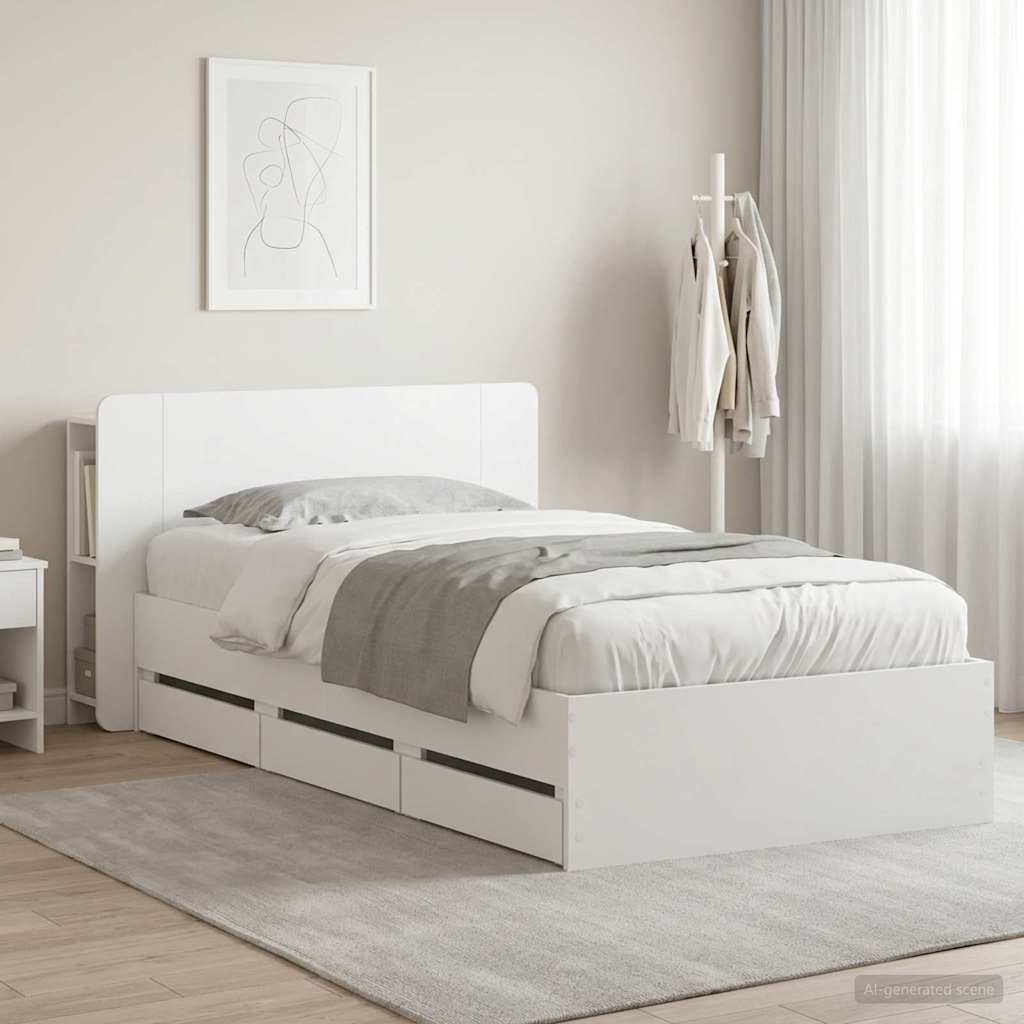 3433911_1.jpg vidaXL Rám postele so skladom Biela 75 x 190 cm Kompozitné drevo – Obrázok 1
