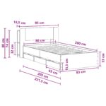 vidaXL Rám postele so skladom Dub artisan 80 x 200 cm Kompozitné drevo – Obrázok 10