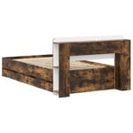 vidaXL Rám postele so skladom Dymový dub 80 x 200 cm Kompozitné drevo – Obrázok 6