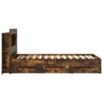 vidaXL Rám postele so skladom Dymový dub 75 x 190 cm Kompozitné drevo – Obrázok 5