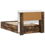 vidaXL Rám postele so skladom Dymový dub 75 x 190 cm Kompozitné drevo – Obrázok 6