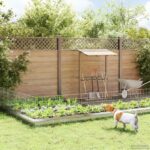 vidaXL Záhradný plot s kolíkmi 48 pcs 55 x 50 cm Mesh Pozinkovaná oceľ
