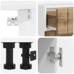vidaXL Kuchynská jednotka LUCCA 8 pcs Dub artisan Kompozitné drevo – Obrázok 5