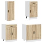 vidaXL Kuchynská jednotka PORTO 8 pcs Dub sonoma Kompozitné drevo – Obrázok 3