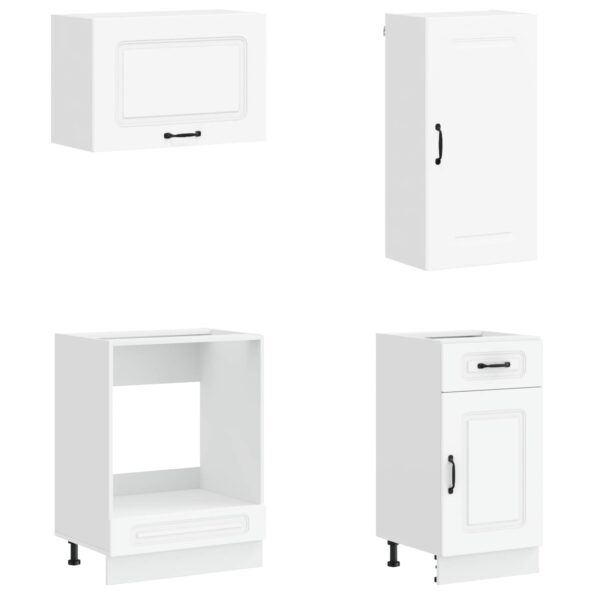vidaXL Kuchynská jednotka KALMAR 8 pcs Biela Kompozitné drevo – Obrázok 4