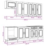 vidaXL Kuchynská jednotka KALMAR 8 pcs Dub artisan Kompozitné drevo – Obrázok 10