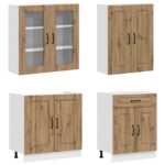 vidaXL Kuchynská jednotka KALMAR 8 pcs Dub artisan Kompozitné drevo – Obrázok 3