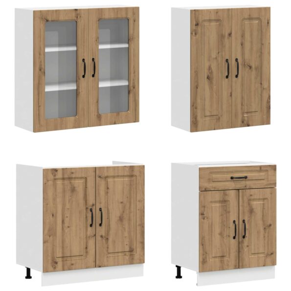 vidaXL Kuchynská jednotka KALMAR 8 pcs Dub artisan Kompozitné drevo – Obrázok 3