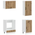 vidaXL Kuchynská jednotka KALMAR 8 pcs Dub artisan Kompozitné drevo – Obrázok 4