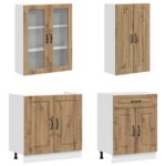 vidaXL Kuchynská jednotka KALMAR 8 pcs Dub artisan Kompozitné drevo – Obrázok 3