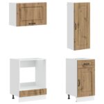 vidaXL Kuchynská jednotka KALMAR 8 pcs Dub artisan Kompozitné drevo – Obrázok 4
