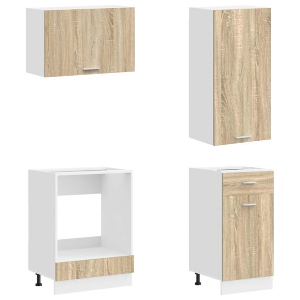 vidaXL Kuchynská jednotka LYON 8 pcs Dub sonoma Kompozitné drevo – Obrázok 4