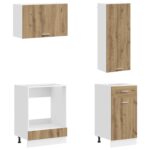 vidaXL Kuchynská jednotka LYON 8 pcs Dub artisan Kompozitné drevo – Obrázok 4