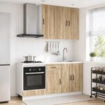 vidaXL Kuchynská jednotka KALMAR 5 pcs Dub sonoma Kompozitné drevo