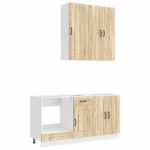 vidaXL Kuchynská jednotka KALMAR 5 pcs Dub sonoma Kompozitné drevo – Obrázok 2