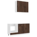 vidaXL Kuchynská jednotka LUCCA 5 pcs Hnedý dub Kompozitné drevo – Obrázok 2