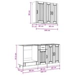 vidaXL Kuchynská jednotka LUCCA 5 pcs Hnedý dub Kompozitné drevo – Obrázok 8