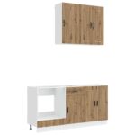 vidaXL Kuchynská jednotka PORTO 5 pcs Dub artisan Kompozitné drevo – Obrázok 2