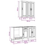 vidaXL Kuchynská jednotka PORTO 5 pcs Dub artisan Kompozitné drevo – Obrázok 9