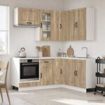 vidaXL Kuchynská jednotka KALMAR 8 pcs Dub sonoma Kompozitné drevo