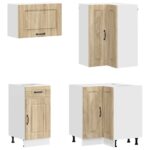 vidaXL Kuchynská jednotka KALMAR 8 pcs Dub sonoma Kompozitné drevo – Obrázok 4
