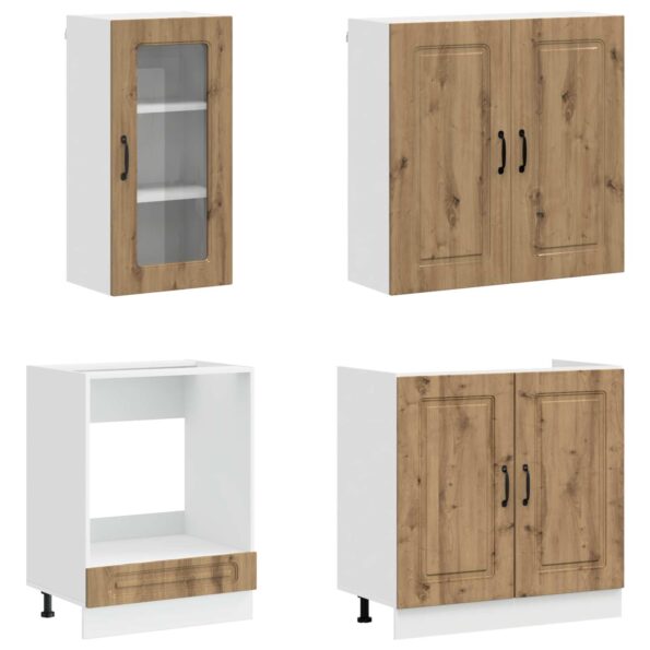 vidaXL Kuchynská jednotka KALMAR 8 pcs Dub artisan Kompozitné drevo – Obrázok 3