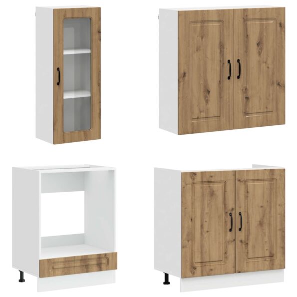 vidaXL Kuchynská jednotka KALMAR 8 pcs Dub artisan Kompozitné drevo – Obrázok 3