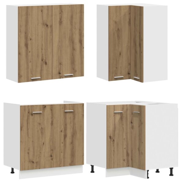 vidaXL Kuchynská jednotka LYON 8 pcs Dub artisan Kompozitné drevo – Obrázok 3