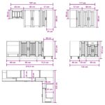 vidaXL Kuchynská jednotka LUCCA 8 pcs Betónovo sivá Kompozitné drevo – Obrázok 8