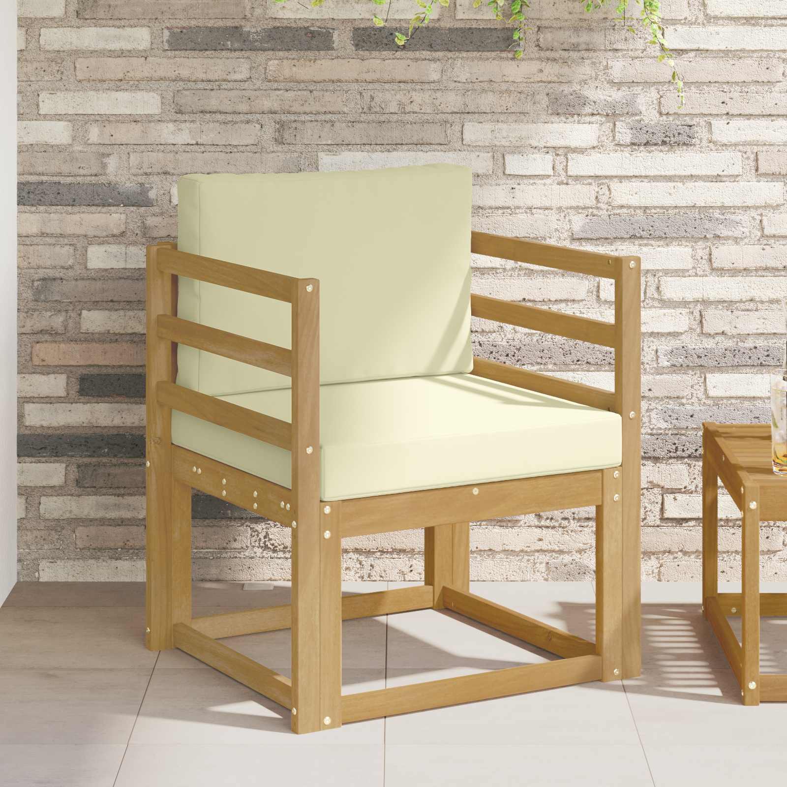3438959_1.jpg vidaXL 2 Kus Záhradná súprava gaučov Polyester Biela a krémová – Obrázok 1