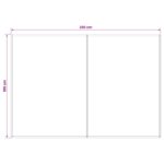 vidaXL Náhradná látka na markízu Modrá a biela 250 x 200 cm Polyester – Obrázok 4