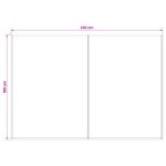 vidaXL Náhradná látka na markízu Burgundská červená 350 x 200 cm – Obrázok 4