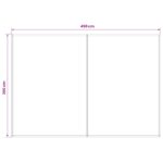 vidaXL Náhradná látka na markízu Hnedá 450 × 300 cm Polyester – Obrázok 4