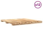 vidaXL Dlažba na terasu 12 pcs Hnedá 50 x 50 cm – Obrázok 2