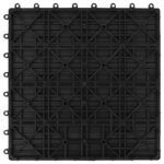 vidaXL Dlažba na terasu 22 pcs Čierna 30 x 30 cm drevoplast – Obrázok 3