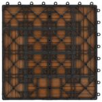 vidaXL Dlažba na terasu 22 pcs Tík 30 x 30 cm drevoplast – Obrázok 3