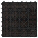 vidaXL Dlažba na terasu 22 pcs Tmavohnedá 30 x 30 cm drevoplast – Obrázok 3