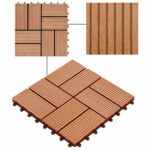 vidaXL Dlažba na terasu 22 pcs Tík 30 x 30 cm drevoplast – Obrázok 6