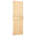 vidaXL Posuvné dvere Prírodná a čierna 70 x 210 cm – Obrázok 5