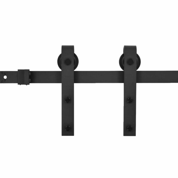 vidaXL Posuvné dvere Prírodná a čierna 85 x 210 cm – Obrázok 9