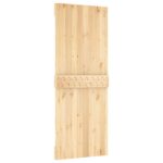 vidaXL Posuvné dvere Prírodná a čierna 80 x 210 cm – Obrázok 5