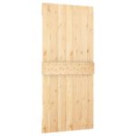 vidaXL Posuvné dvere Prírodná a čierna 95 x 210 cm – Obrázok 5