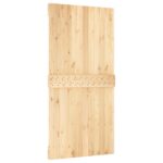 vidaXL Posuvné dvere Prírodná a čierna 100 x 210 cm – Obrázok 5