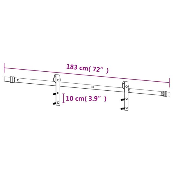 vidaXL Posuvné dvere Prírodná a biela 70 x 210 cm – Obrázok 12