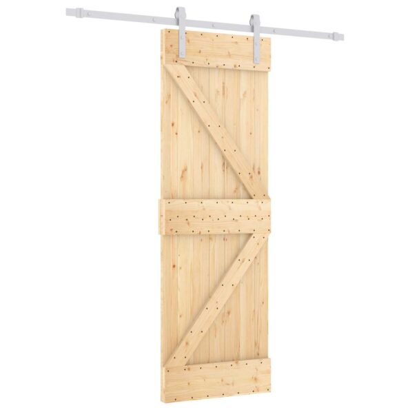 vidaXL Posuvné dvere Prírodná a biela 70 x 210 cm – Obrázok 2